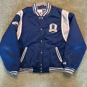 Vintage 90s NFL Logo Athletic Dallas Cowboy Football Jacket Size Large Bomber